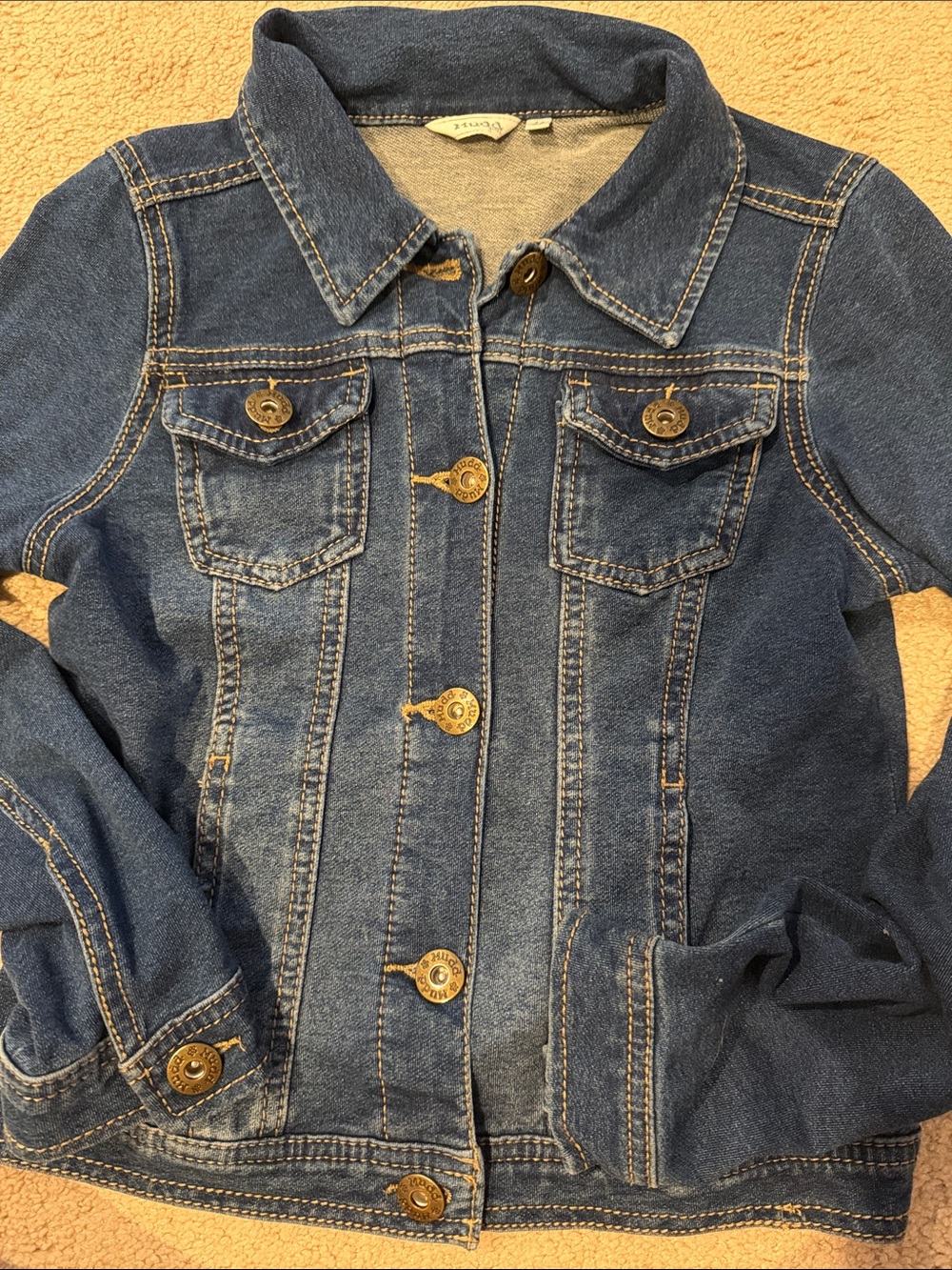 Mudd Girls stretchy sift Denim Jacket in Blue Sz 14